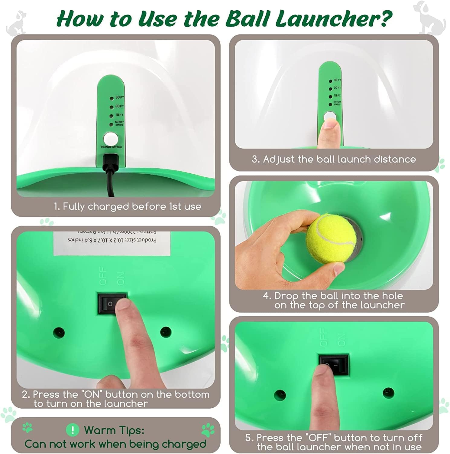 Automatic Ball Launching Fetch Machine